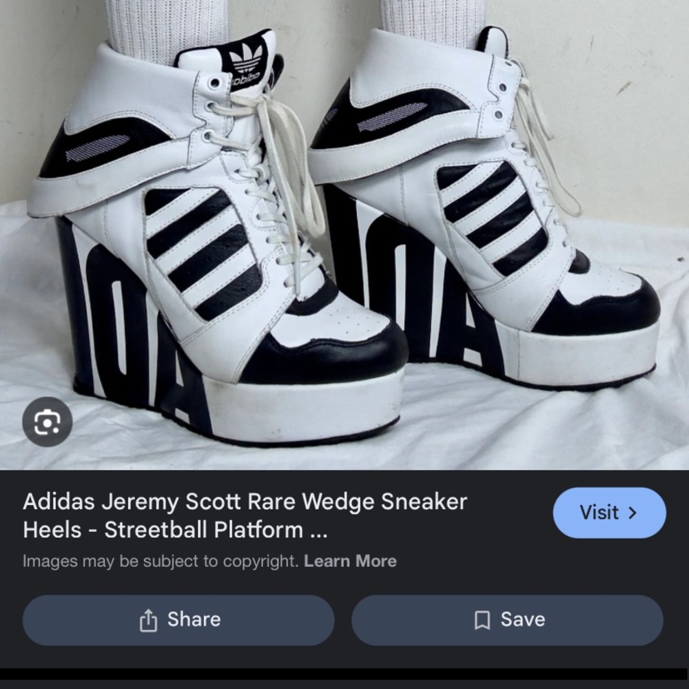 ISO ADIDAS JEREMY SCOTT WEDGE SNEAKERS